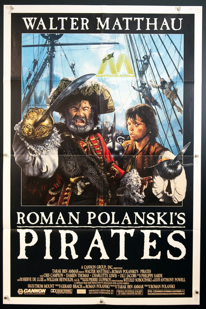 PIRATES (1986) US One Sheet Movie Poster, Walter Matthau - Movie Posters Australia