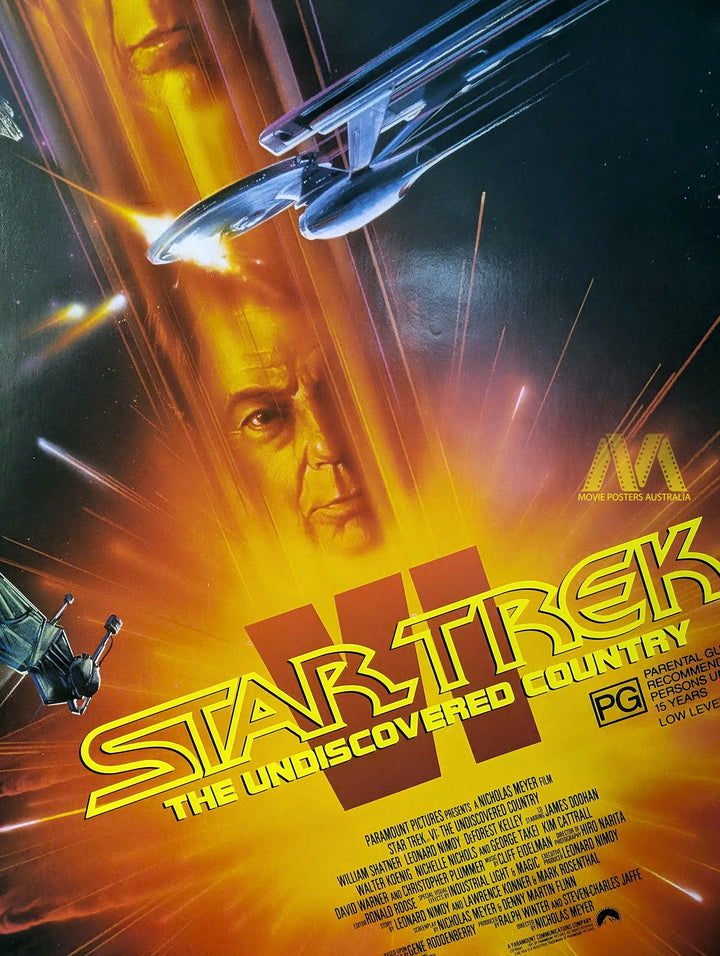 STAR TREK VI, The Undiscovered Country (1991) Aust Daybill Movie Poster - Movie Posters Australia