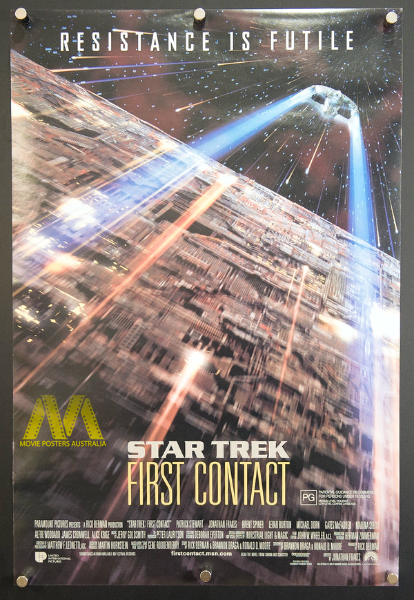 STAR TREK: FIRST CONTACT (1996) Patrick Stewart, Daybill - Movie Posters Australia