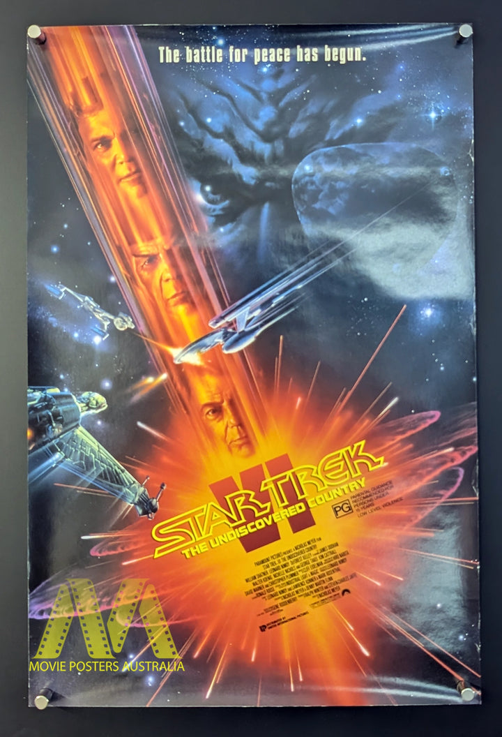 STAR TREK VI, The Undiscovered Country (1991) Aust Daybill Movie Poster - Movie Posters Australia
