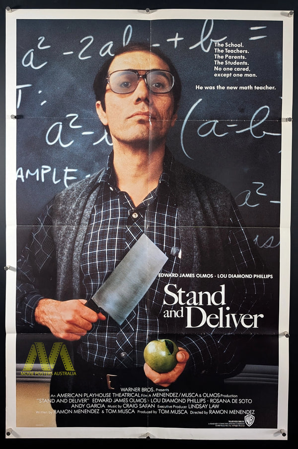 STAND AND DELIVER (1988) Australian One Sheet, Movie Poster, VERY RARE