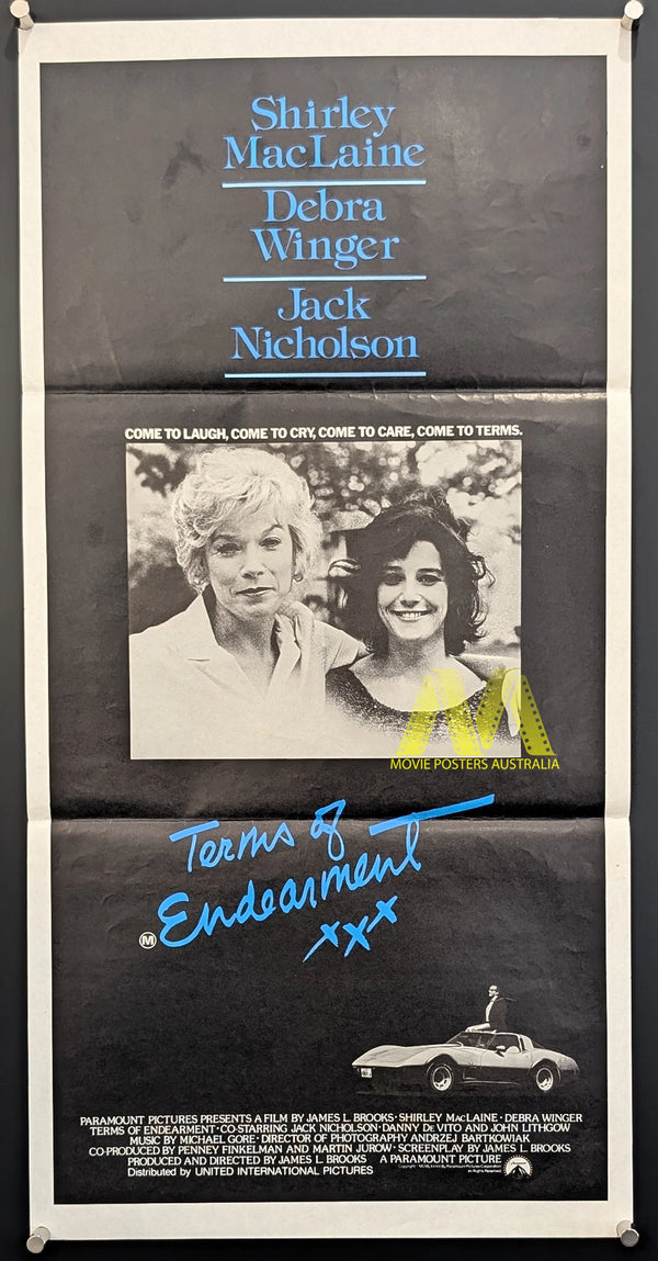 TERMS OF ENDEARMENT (1983) Movie Poster, Daybill, OSCAR WINNER