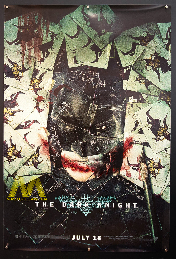 THE DARK KNIGHT(2008) Christian Bale, US Advance/Teaser 1 Sheet, NM - Movie Posters Australia