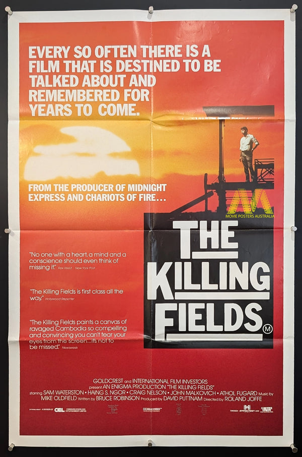 THE KILLING FIELDS (1984) Movie Poster, Original One Sheet, RARE