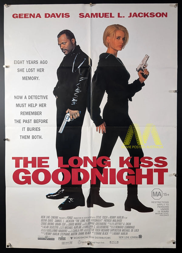 THE LONG KISS GOODNIGHT (1996) MOVIE POSTER, ONE SHEET, GINA DAVIS