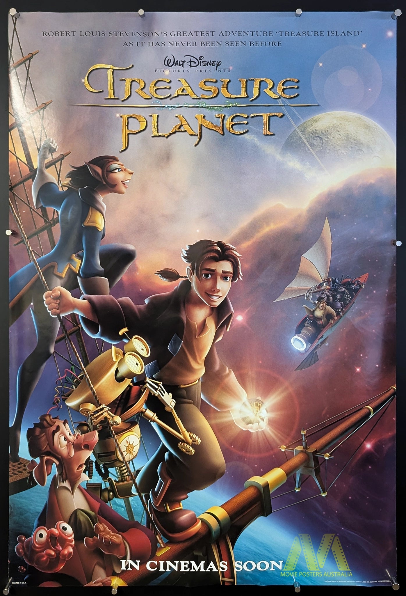 TREASURE PLANET 2002 Advance Studio US One Sheet Disney Animation treasure-planet-2002-advance-studio-us-one-sheet-disney-animation