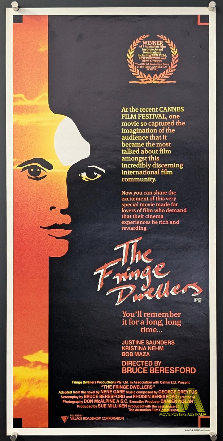 THE FRINGE DWELLERS (1986) Original Movie Poster Daybill, Bruce Beresford - Movie Posters Australia