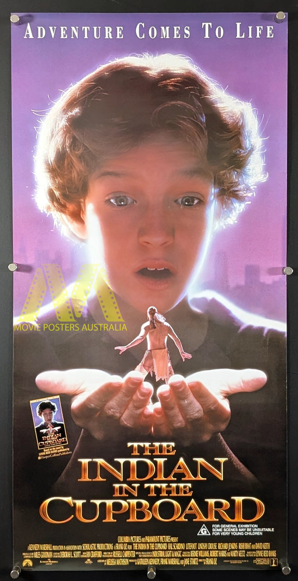 THE INDIAN IN THE CUPBOARD (1995) MOVIE POSTER, ORIGINAL DAYBILL