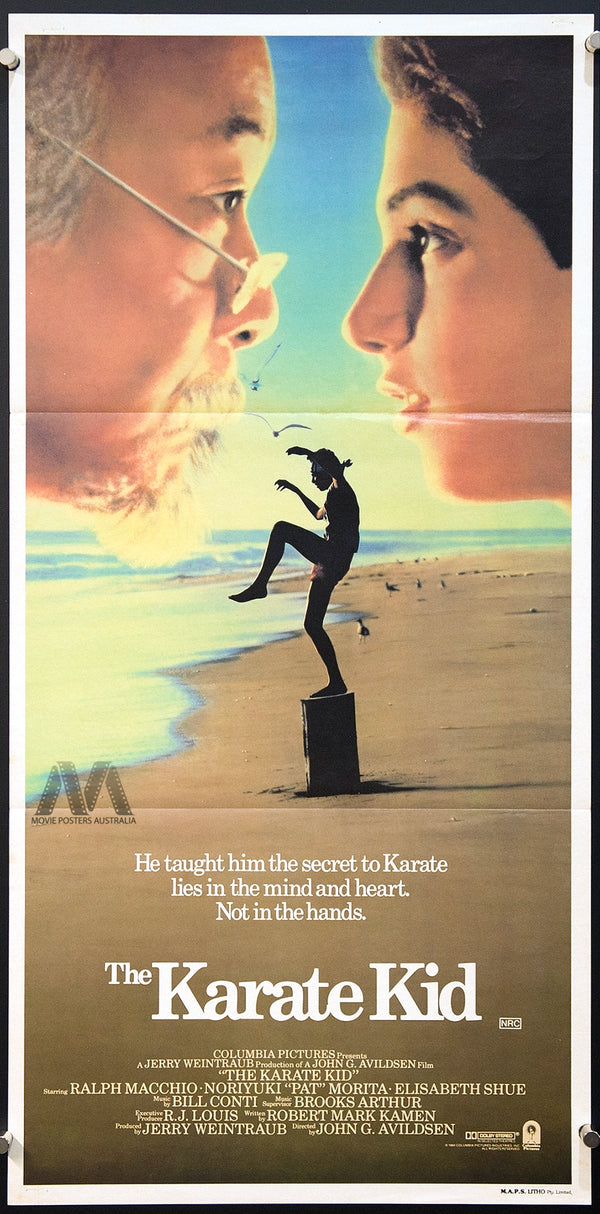 KARATE KID (1984) Daybill Movie Poster, Ralph Macchio, VF+ - Movie Posters Australia