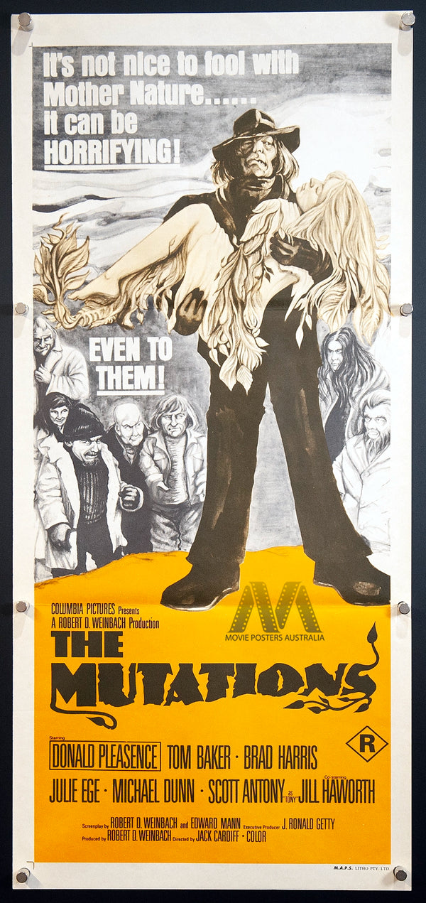 THE MUTATIONS (1974) Movie Poster Daybill, VF-NM, 70s HORROR - Movie Posters Australia
