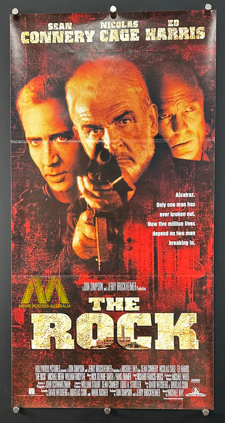 THE ROCK (1996) Australian Daybill Movie Poster, VF/NM Condition - Movie Posters Australia