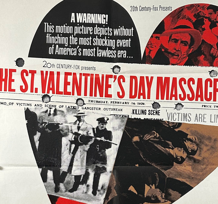 THE ST.VALENTINE'S DAY MASSACRE (1967) RARE Aust One Sheet - Movie Posters Australia