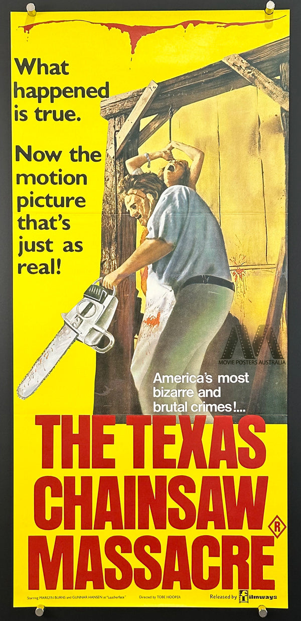 THE TEXAS CHAINSAW MASSACRE (1974) Movie Poster Daybill, HORROR - Movie Posters Australia