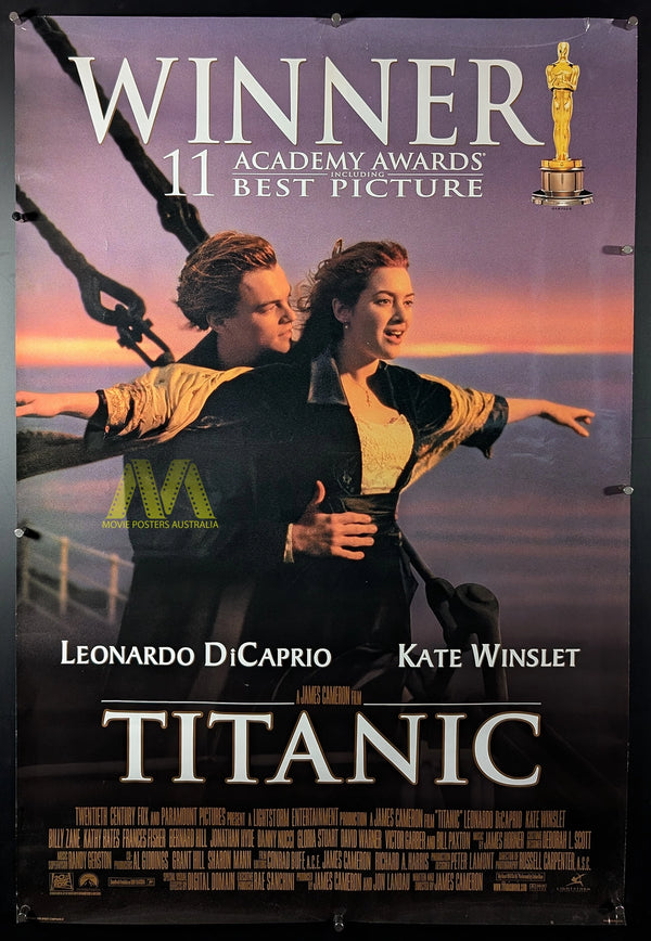 TITANIC (1997) MOVIE POSTER, US ONE SHEET, JAMES CAMERON EPIC