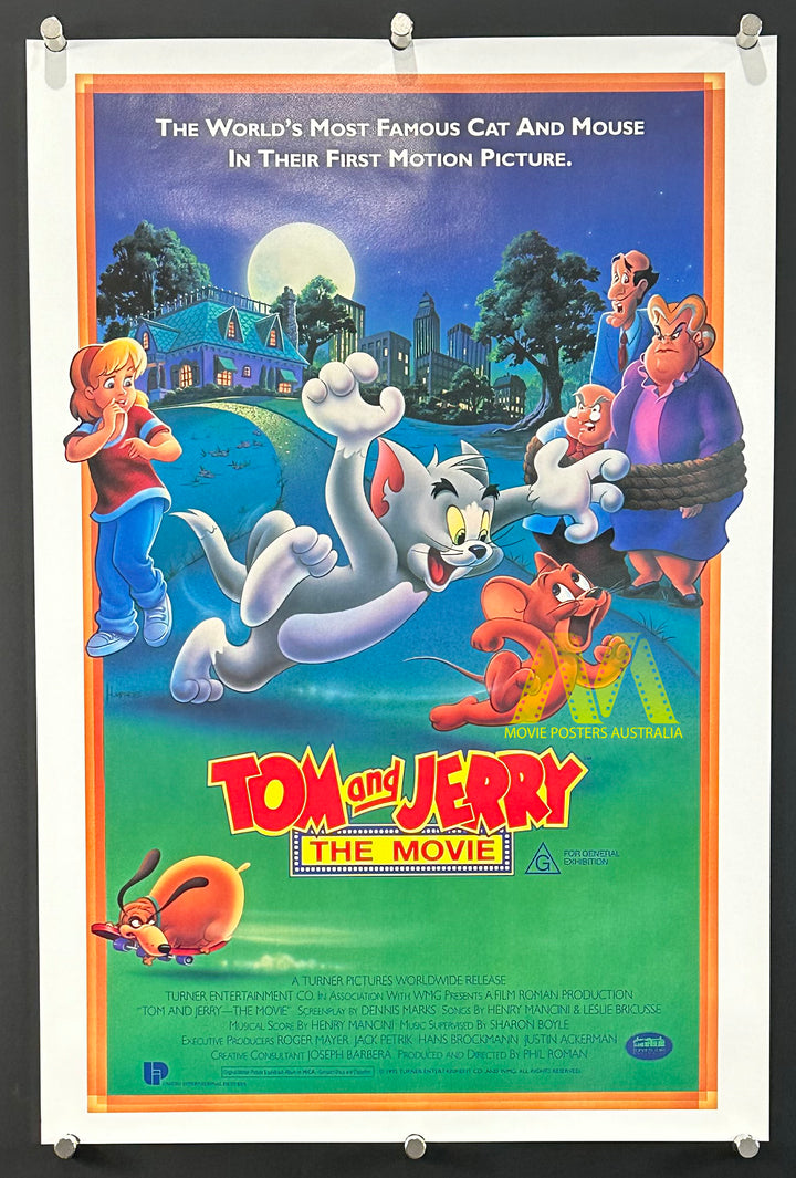 TOM AND JERRY - THE MOVIE (1992) Aust Daybill Movie Poster, VF/NM Cond - Movie Posters Australia