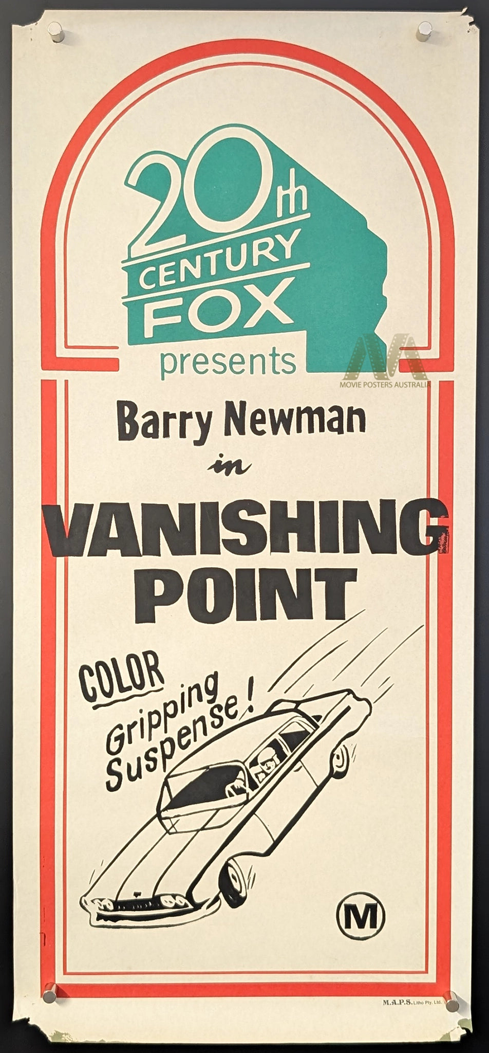 VANISHING POINT (1971) Movie Advertisement Poster, Barry Newman – Movie ...