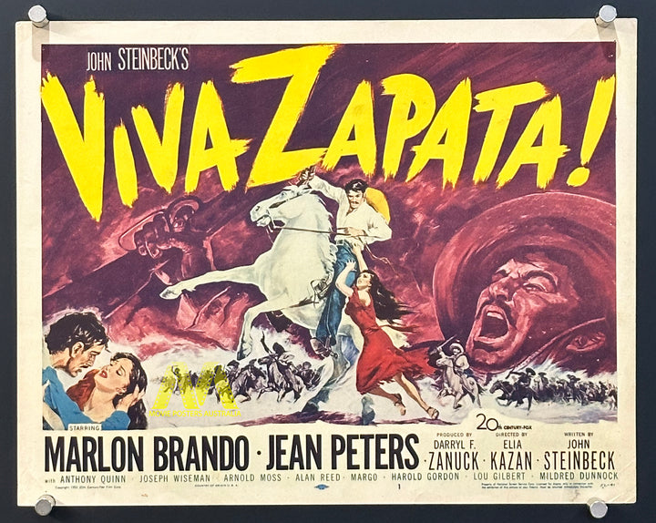 VIVA ZAPATA (1952) US Title Lobby Card, NSS, Very Fine Condition - Movie Posters Australia