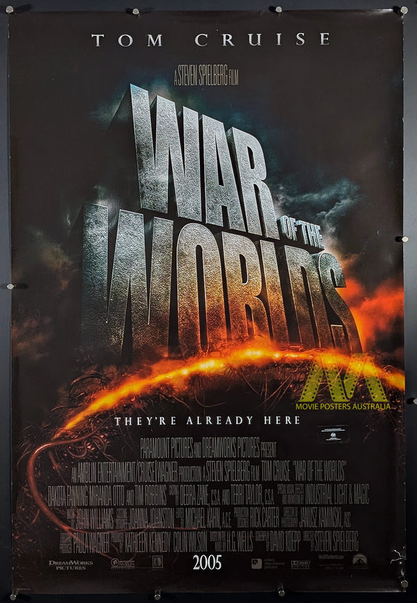 WAR OF THE WORLDS (2005) Movie Poster, Advance DS, Australian 1 Sheet