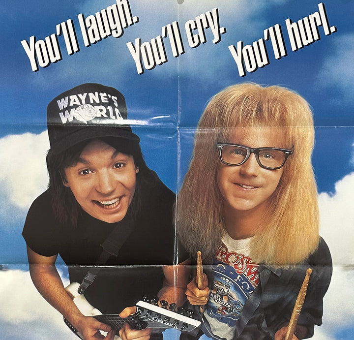 WAYNE'S WORLD (1992) "SCHWING" Australian One Sheet Movie Poster - Movie Posters Australia