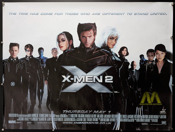 X-MEN 2 or X2 X-MEN UNITED (2003) Original Movie Poster, UK Quad