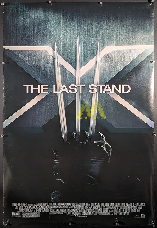 X-MEN III, THE LAST STAND (2006) Movie Poster, US Advance One Sheet, RARE