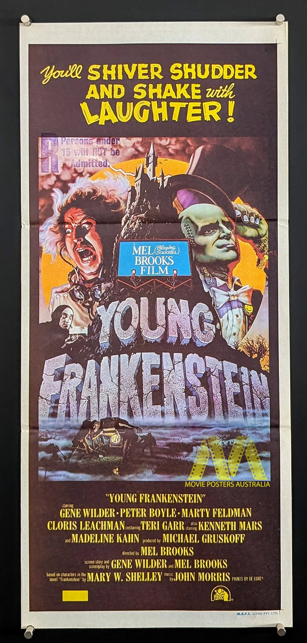 YOUNG FRANKENSTEIN (1974) Movie Poster, Daybill, Mel Brookes