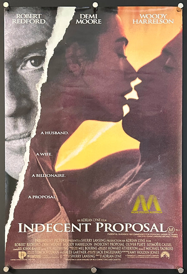 INDECENT PROPOSAL (1993) Movie Poster, Mini Daybill 34cm x 50cm