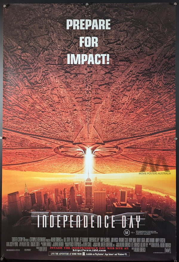 INDEPENDENCE DAY (1996) MOVIE POSTER, AUSTRALIAN ONE SHEET, WILL SMITH