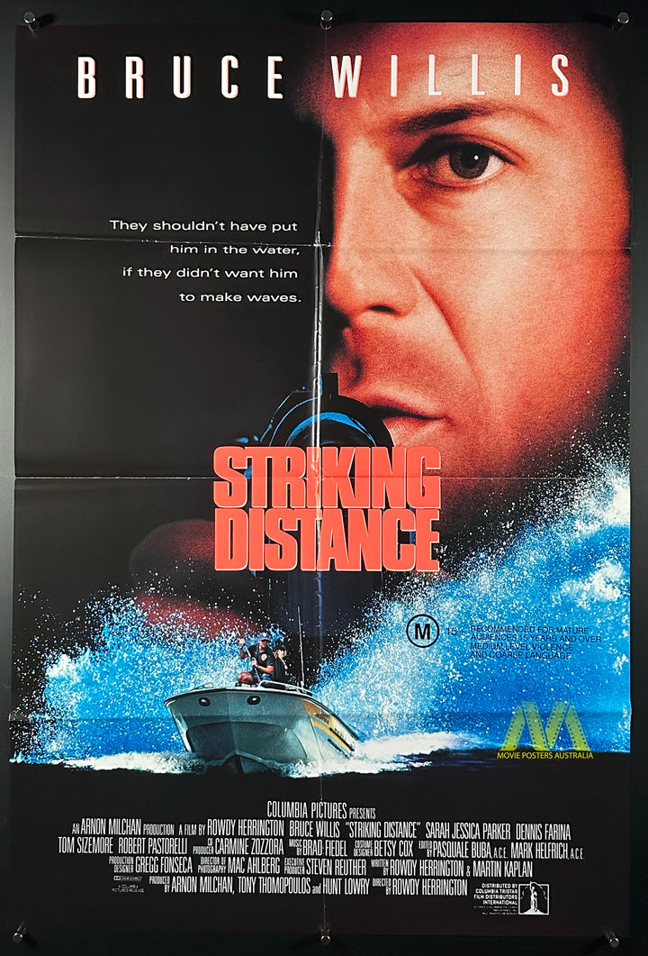 STRIKING DISTANCE (1993) Movie Poster Australian One Sheet, Willis - Movie Posters Australia