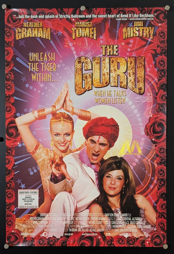 THE GURU (2OO2) Movie Poster, Mini Poster, DS, RARE, Heather Graham