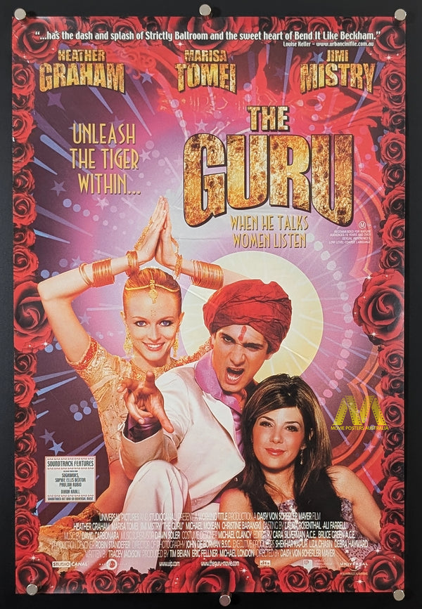THE GURU (2OO2) Movie Poster, Mini Poster, DS, RARE, Heather Graham