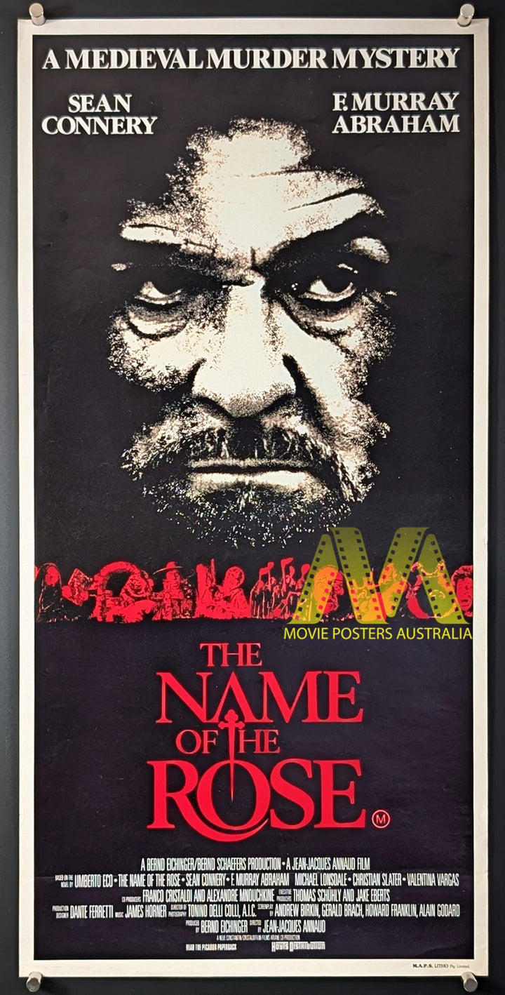 THE NAME OF THE ROSE (1986) Movie Poster Daybill, Sean Connery - Movie Posters Australia