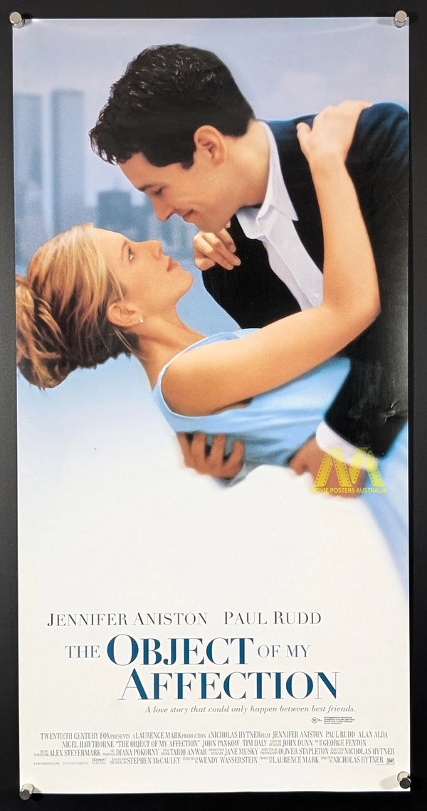 THE OBJECT OF MY AFFECTION (1998) Movie Poster, Daybill, Jennifer Aniston