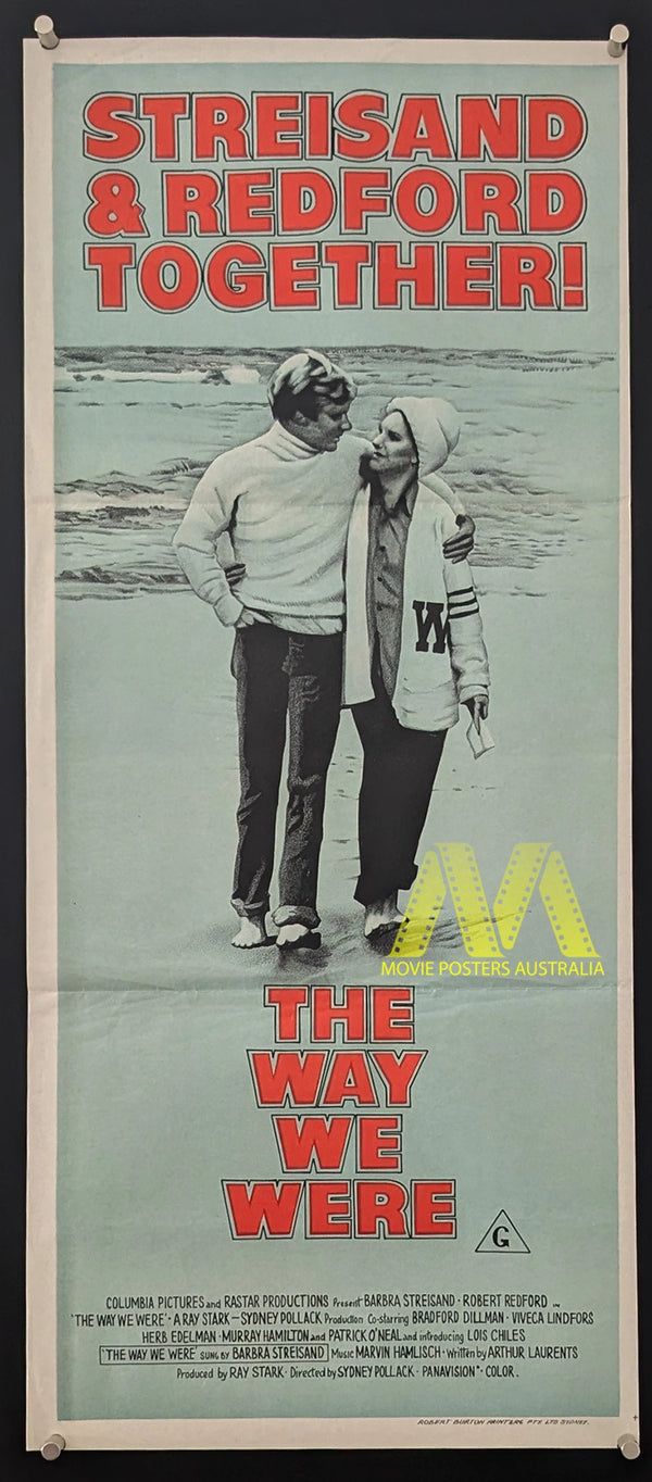 THE WAY WE WERE (1973) Movie Poster, Original Daybill, Barbara Streisand