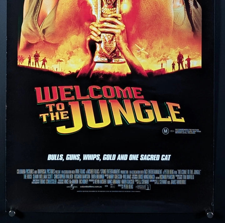 Poster Rundown WELCOME TO THE JUNGLE (THE RUNDOWN) (2003) Movie Poster, Daybill, RARE ...